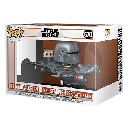 Интерактивная игрушка FUNKO Фигурка Star Wars Mandalorian in N-1 Starfighter figure