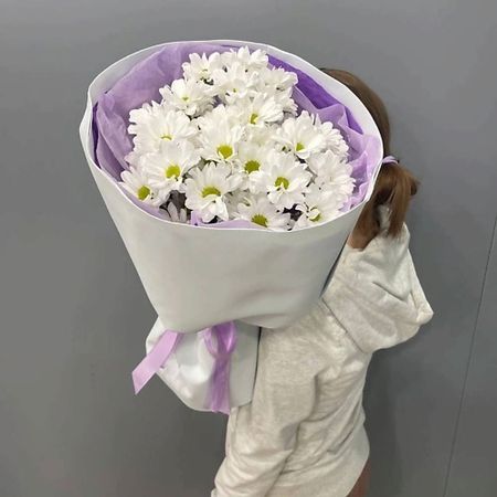 Букет живых цветов GLOW FLOWERS Букет кустовых хризантем