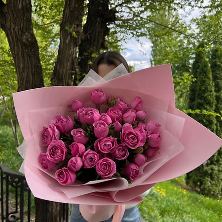 Букет живых цветов MADE KRIS Букет пионовидных роз 