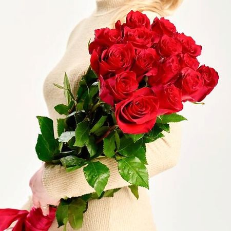 Букет живых цветов АРХБУКЕТ Розы 15 ные полимерные розы tsxjy 6 шт