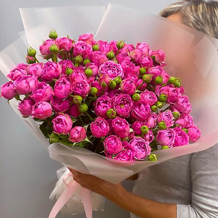 Букет живых цветов MADE KRIS Букет пионовидных роз 