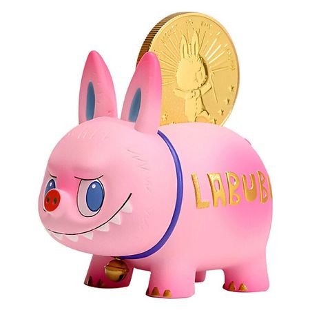 Копилка POP MART Игрушка-сюрприз LABUBU Piggy Bank Hang Tag Box, 6 см игрушки bow wow замшевая игрушка мягко набивная чили перчик 400 г