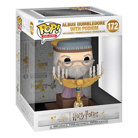 Интерактивная игрушка FUNKO Фигурка Harry Potter Deluxe And the prisioner of Azkaban Dumbledore with Podium