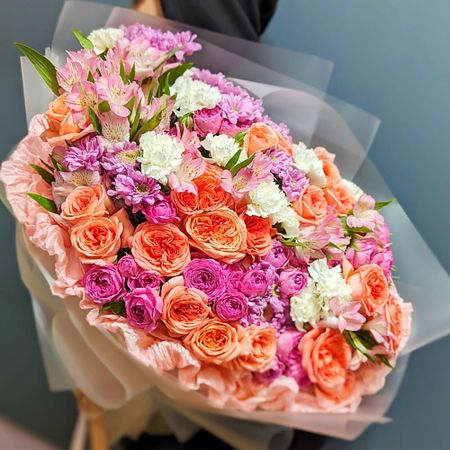 Букет живых цветов MADE KRIS Сборный букет 