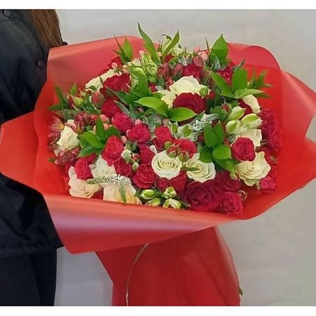 Букет живых цветов ВОРНИКОВ - БУКЕТЫ VORNIKOV BOUQUETS Букет с розами В самое сердце винтажные наклейки с розами tiamech
