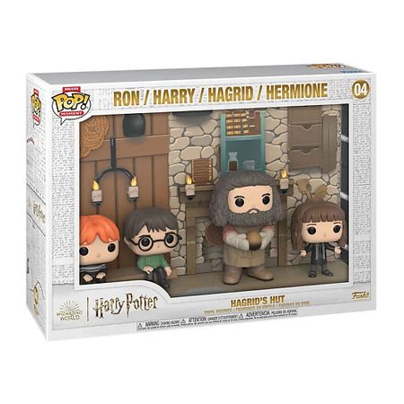 Интерактивная игрушка FUNKO Фигурка Harry Potter Deluxe Moments Figures 4 Pack Hagrid´S Hut Minifigure