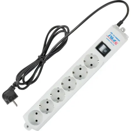 Сетевой фильтр Pilot S 5 розеток с заземлением 1 розетка без заземления 1.8 м 2200 Вт цвет серый наполнители для гелевых ручек pilot bls g2