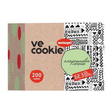 Печенье Me angel Ve cookie амарантовое веганское, 200 г кабошоны из смолы рыбий печенье 10 шт ywbeads 13x18 мм