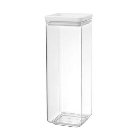 Банка для сыпучих продуктов Brabantia 2,5 л Белый банка для продуктов mallony classico nero 2 6л прямоугольная жесть