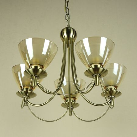 Люстра Florex на цепи модерн Е14 5*60W (L.4008/5 BRONZO CHIARO)