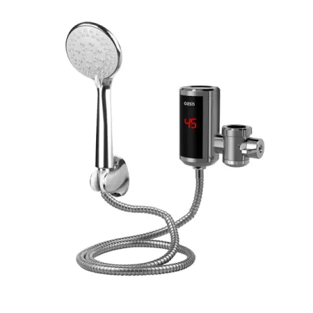 Проточный водонагреватель электрический Oasis NS 3 кВт серый с душевой лейкой lujinxun электрический трубчатый нагревательный элемент dn32 dn40 dn50 3 12 квт