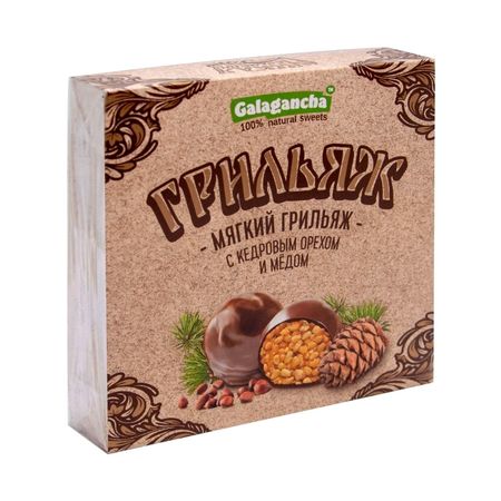 Конфеты Galagancha Shoco Rolls с кедровым орехом 135 г конфеты rondo арбуз освежающие 30 г