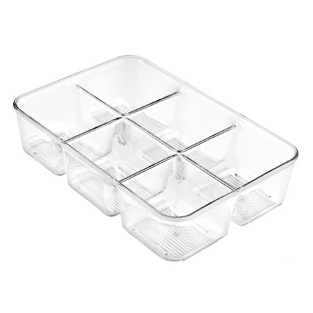 Органайзер кухонный Interdesign Linus 6 отделений 24х16,5х5,7 см прозрачный органайзер для фотокарт minkys