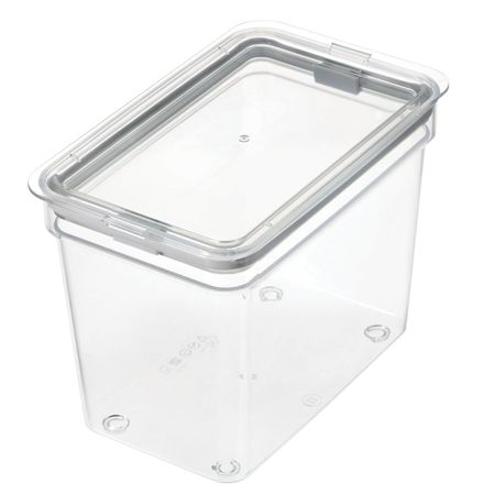 Контейнер пищевой герметичный Interdesign прозрачный пластик 2,13 л moonbiffy прозрачный герметичный контейнер для кухни