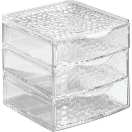 Органайзер с выдвижными ящиками Interdesign для косметики и аксессуаров пластиковый 11,4х11,4х12,7 см пластиковый органайзер для ювелирных изделий youyoungdifferent