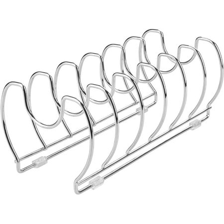 Держатель Interdesign для крышек, сковородок и разделочных досок, хромированная сталь 33,5х16,1х13,13 см настенный металлический держатель для крышек