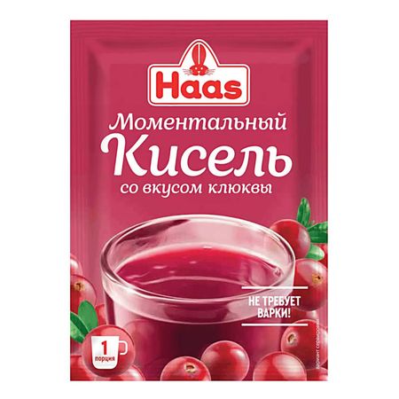 Кисель моментальный Haas клубника 75 г