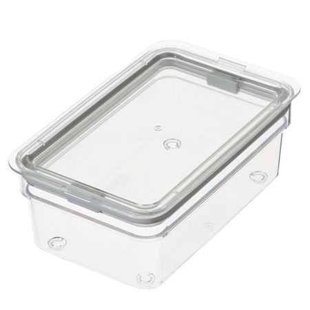 Контейнер пищевой герметичный Interdesign прозрачный пластик 20,5х12,7х7,6 см 0,9 л moonbiffy прозрачный герметичный контейнер для кухни