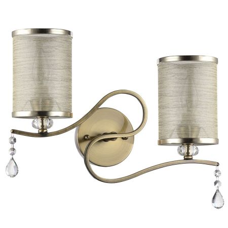 Бра Freya FR2300-WL-02-BZ Бронза Антик 2хE14х40W консоль декоративная 150х125х25мм 30кг бронза антик