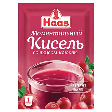 Кисель моментальный Haas клюква 75 г