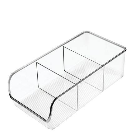 Лоток Interdesign кухонный  3-х секционный пластик 27,5х14х9 см