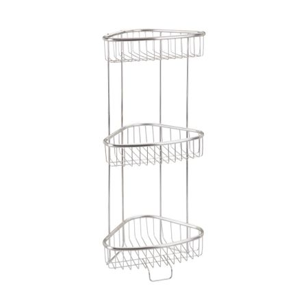 Полка угловая Interdesign Forma напольная стальная 27,5х21х66 см металлические угловые ножки для шкатулок золотые 4 шт