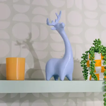 Декоративная фигура статуэтка Олень керамика статуэтка крысы из меди