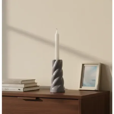 Подсвечник 16 см керамика цвет фиолетовый позолоченный ортодоксовый подсвечник htisok