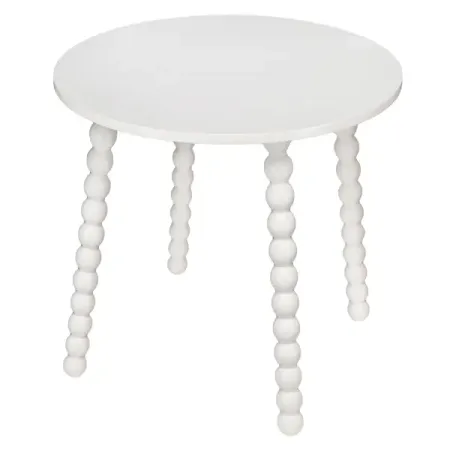 Журнальный столик 45x45.2 см МДФ цвет белый водостойкие наклейки для книг и журналов seasonstorm