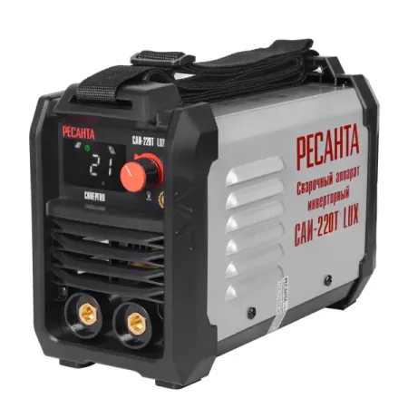 Сварочный аппарат инверторный Ресанта САИ-220ТЛМ LUX, 220 А, до 5 мм sunkko 709a аппарат для точечной сварки 3 2 квт