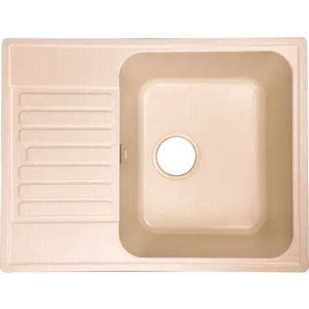 Мойка для кухни врезная Granfest Z13 48x62 см глубина чаши 18 см кварцевый песок цвет светло-бежевый озонатор кварцевый в бутылках 40 г ч с сертификатом ce fcc rohs