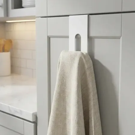 Крючок на дверь KONSENSA 6x11 см цвет белый подарочные сумки из органзы с сердечком