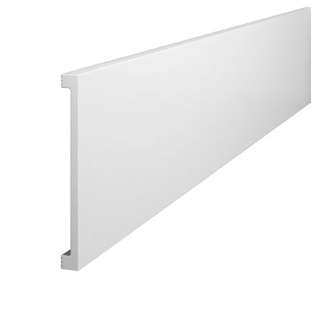 Плинтус экополимер Cosca 100х10х2000 мм белый (PX057) силиконовые дверные упоры 6 штук