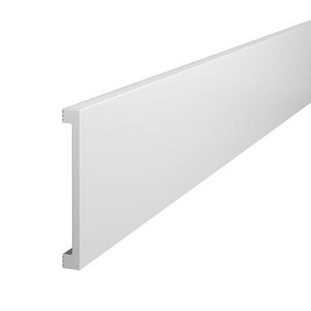 Плинтус экополимер Cosca 80х10х2000 мм белый (PX058) силиконовые дверные упоры 6 штук
