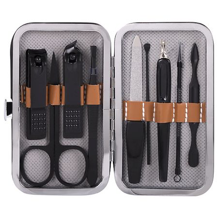 Набор инструментов для маникюра и педикюра WBZ Универсальный набор для маникюра и педикюра 9 в 1 в футляре, MINI
