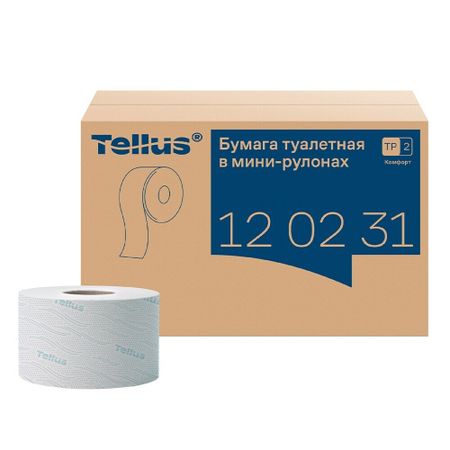 Туалетная бумага Tellus ТР-2 Комфорт в мини-рулонах 170 м (12 шт.) (120231) journamm мини книги из винтажной бумаги 400 шт