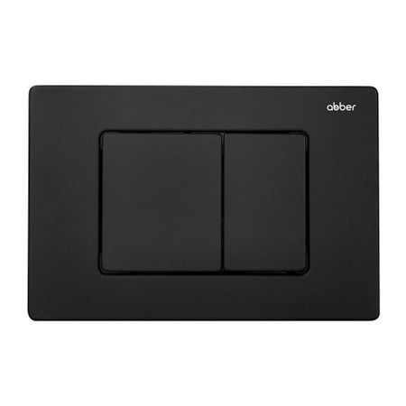 Клавиша смыва для инсталляций Abber черная (AC0120MB) клавиша смыва для инсталляций abber белая   ac0121mw