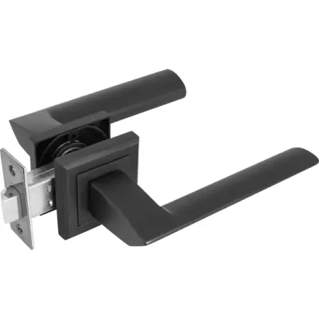 Дверные ручки 139 BL без запирания комплект цвет черный круглые ручки для газовой плиты из цинкового сплава 6 штук