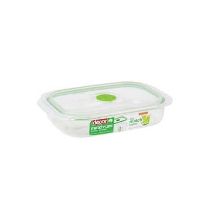 Контейнер пищевой Decor с клапаном прямоугольный 25,5х15,7х5,1 см 900 мл