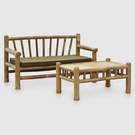 Комплект садовой мебели Rattan Bamboo Bayu 2 предмета подушки декоративные 45х45 см комплект 4 шт