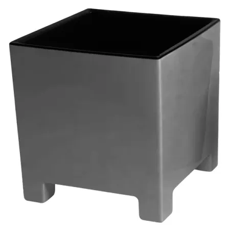 Кашпо Evergreen Design Нард 17x19x19 см v5.5 л пластик серый муссон