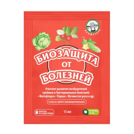Биофунгицид от болезней Экодачник БК-БТУ 15 мл
