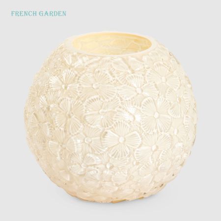 Ваза French garden стекло, Жемчужные цветы 20х18 см