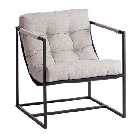 Кресло Charli серо-бежевое