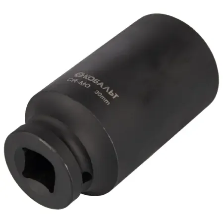 Торцевая головка ударная шестигранная Кобальт 918-412 1/2 дюймов 30 мм tитановые болты yaruijia m6 m8 шестигранная головка 6 шт