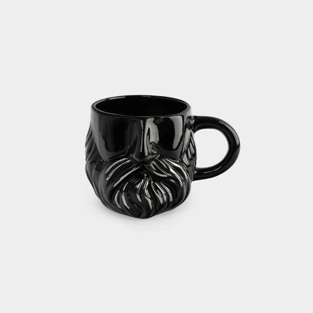 Кружка Anna Lafarg Мужчина с бородой Manly, чёрный, серебристый, 560 мл