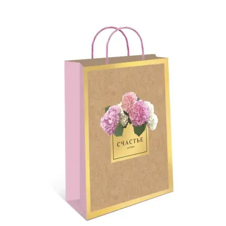 Подарочный пакет Арт и дизайн Крафт 26x32x12 см цвет разноцветный хорус пакет 1 гр