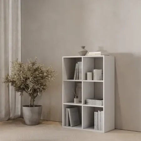 Стеллаж KONSENSA Руан 6 секций 70x104x31.7 см ЛДСП цвет белый белый крутой баран виниловая наклейка кузов автомобиля окно двери наклейки высшего качества водонепроницаемые наклейки