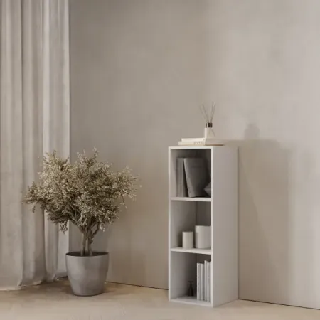 Стеллаж KONSENSA Руан 3 секции 36x104x31.7 см ЛДСП цвет белый g89y высокое качество 50 шт лот 6x6x4 3 мм 4pin g89 тактильный тактовый кнопочный микропереключатель прямой плагин самосброс горячая распродажа 2017