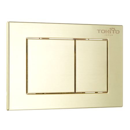 Клавиша смыва для инсталляций Tokito Tatsumaki брашированное золото (TOK-TATSUMAKI-SQ-GB)